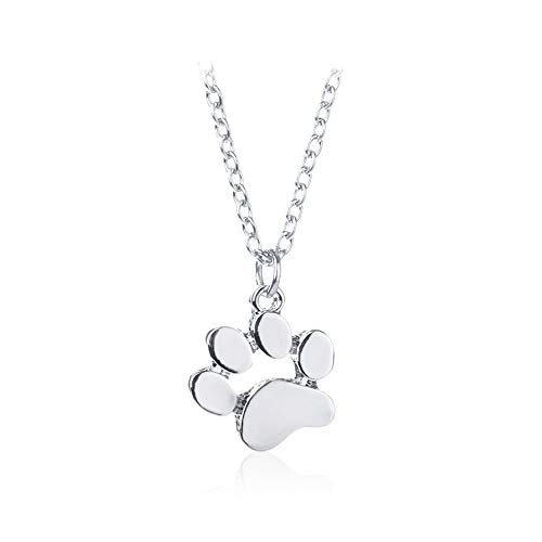 Fliyeong Collana girocollo a forma di zampa di artiglio di gatto, in lega di rame, argento, creativo e utile