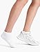 BOOPH Boys Girls Socks Kids Athletic Ankle Socks Low Cut Running Sock 6 Pairs White 7-10 Years