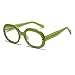 COTIA Women Oval Reading Glasses Blue Light Blocking Fashion Frame Oversized Quality Readers (green, 2.5, multiplier_x)