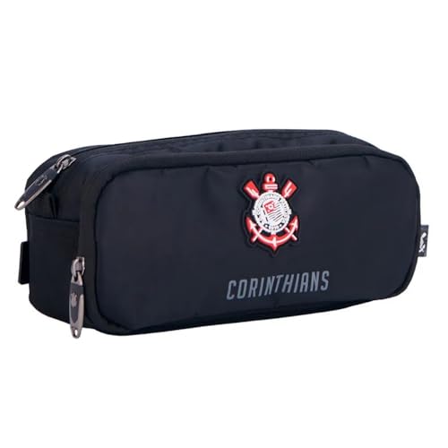Estojo Escolar Infantil 2 Divisórias Corinthians Poderoso