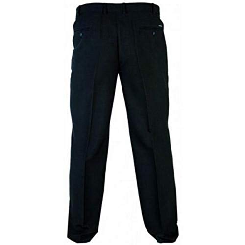 Mens Duke MAX Big Kingsize Trouser | Xtenda Adjustable Waist Black