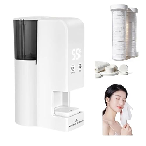 Dispensador de toallas calientes, calentador de toallas calientes automático, máquina calentadora de toallas faciales calientes, calentador de toallas desechable portátil mejorado for spa y c Dispensador de toallas calientes, calentador de toallas calientes automático, máquina calentadora de toallas faciales calientes, calentador de toallas desechable portátil mejorado for spa y c