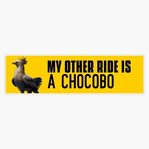 My Other Ride is a Chocobo 5 Removable Magnetic Bumper Sticker | Heavy-Duty Vehicle Magnet