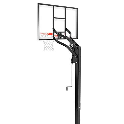 Spalding 60" Tempered Glass U-Turn In-Ground Basketball Hoop - Thumbnail 3