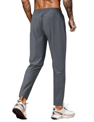 Gihuo Men's Hiking Pants Quick-Dry Lightweight Sweatpants Outdoor Stretch Athletic Fishing Pants Running Workout4