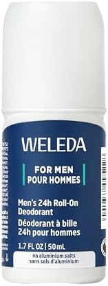 Weleda Men's 24H Roll-On Deodorant, 1.7 Fluid Ounce, Plant Rich Odor Protection with Licorice Root and Witch Hazel, No Aluminum Salts