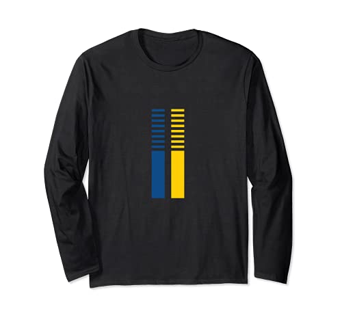 Flag Sweden Long Sleeve T-Shirt, Black