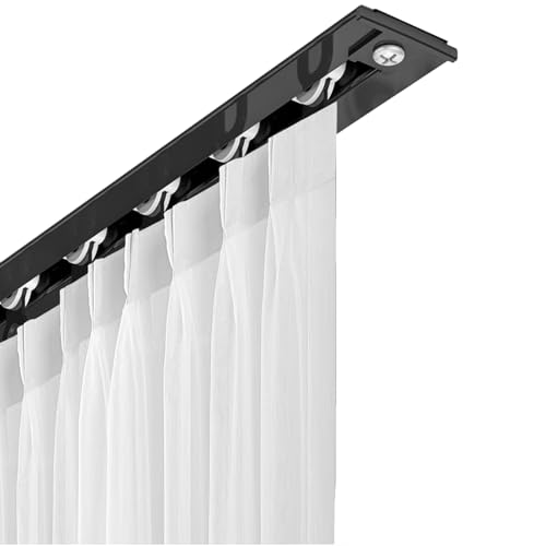 Séparation de pièce invisible avec rail rideau aluminium de 5,8m