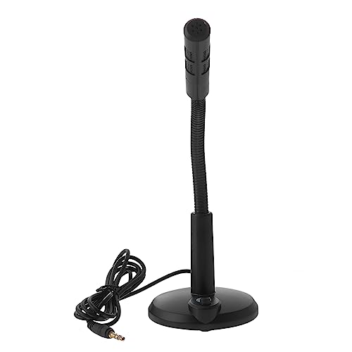 SWOOMEY 1pc Adjustable Desktop Microphone Portable Meeting Mic for Voice Chat Singing and Live Streaming Black Plastic Design for Easy