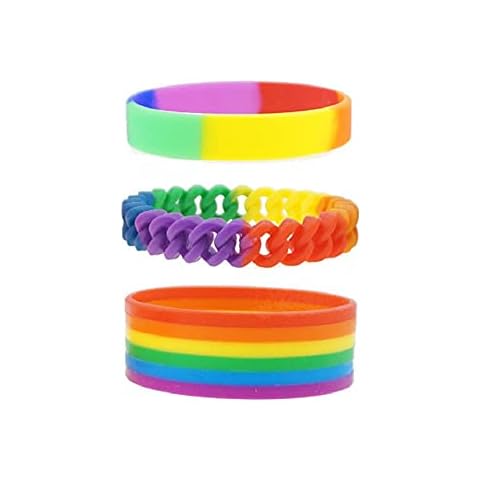Pingyongchang Rainbow Silicone Wristbands Cover