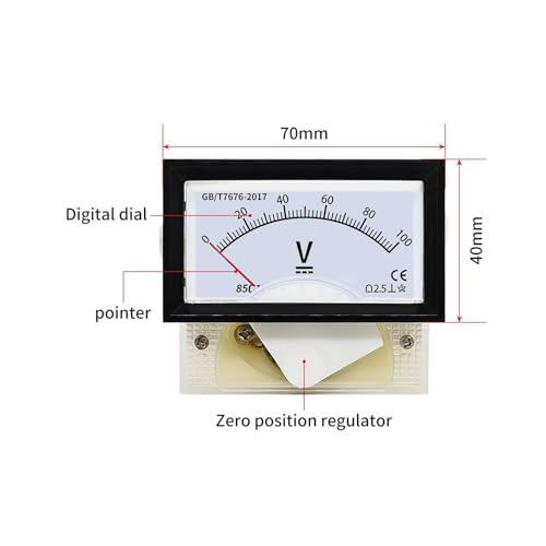 Compteur de tension DC/AC résistant aux fluctuations pour panneau de transformateur - 5