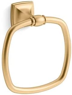 Kohler K26541-2MB Grand 8" Wall Mounted Towel Ring Vibrant Brushed Moderne Brass