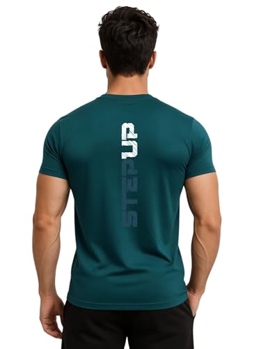 Image of 3Colors Men's Active Polyester T-Shirt | Quick Dry Gym Workout Tee | Stretch Sports Round Neck Running T-Shirt-STEPUP LINE