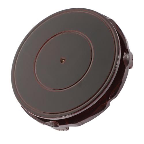 CIMAXIC ラウンド木製ベース工芸品アクセサリー花瓶植木鉢ワイン瓶ベース回転 植木鉢用品 壷 家庭用植木鉢ベース 祭壇テーブル 陳列棚 装飾 木製ディスプレイ台座 プランター用ディスプレイ台座