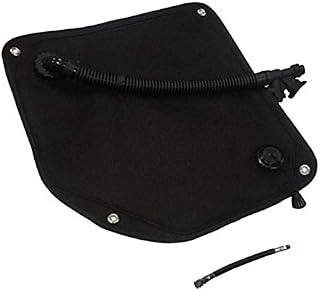 BESSTUUP - Vejiga de buceo duradera de 35 libras con manguera de vía aérea LP, diseño de montaje lateral, nailon 1050D, color negro