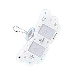 omiinitio Portatarjetas de foto coreana con llavero tarjetas de autobús colgante con popularidad coreana, Blanco