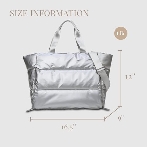 Bolso tipo tote y bolso acolchado para mujer miniatura 3