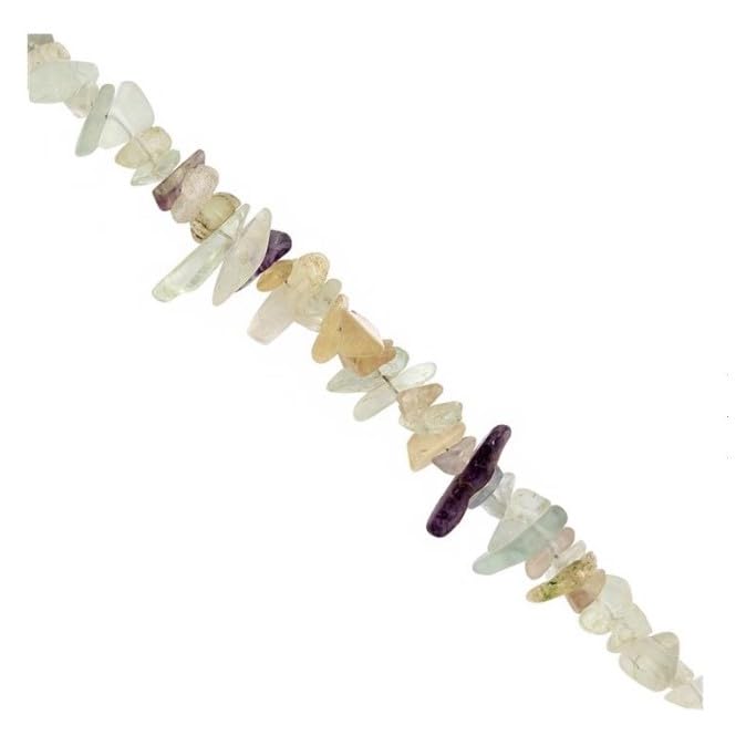 Fluorite perles de 2x1 à 6x3 mm sur long fil continu de 254 cm - 2