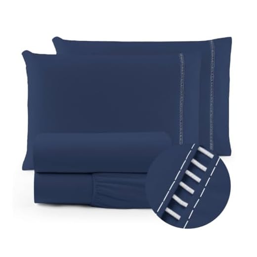 Jogo de lençol 400 fios Micropercal com elástico toque suave varios tamanhos (solteiro, casal, queen, King) (Queen, Azul-marinho)