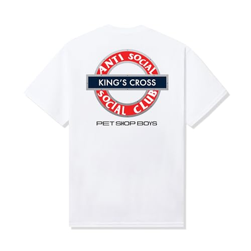 T-Shirt Anti Social Social Club Kings Cross Homme Coton Épais Anti Déformation