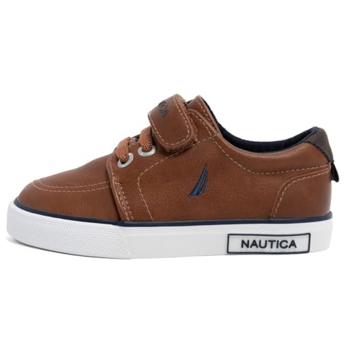 Image of Nautica Kids Adjustable Strap Shoes | Comfortable Casual Sneakers for Boys and Girls, Toddlers & Little Kids