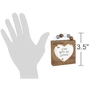 Collins Painting Weathered Beaded Wood Box Sign (You are So Loved), Grey, White, 4inchL x 3inchH x 1inchD Collins Painting Weathered Beaded Wood Box Sign You are So Loved Grey White 4inchL x 3inchH x 1inchD