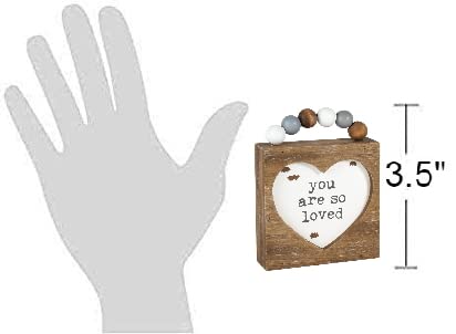Collins-Painting-Weathered-Beaded-Wood-Box-Sign-You-are-So-Loved-Grey-White-4inchL-x-3inchH-x-1inchD Collins Painting Weathered Beaded Wood Box Sign You are So Loved Grey White 4inchL x 3inchH x 1inchD
