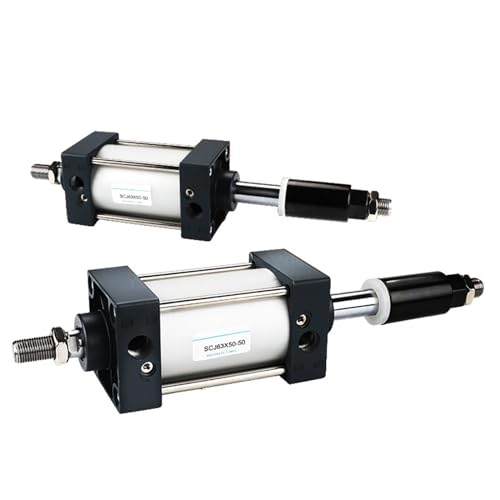 Cylindre pneumatique SCJ40 avec ajustement de course millimétré pour vérin robuste - 2