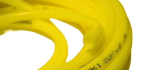 Image of Mashki Heavy Duty Yellow Flexible PVC Garden Hose Pipe with Universal Tap Adapter | 1 /2 Inch Water Pipe for Gardening, Car Wash, Balcony & Floor Cleaning & More (5 Meter (16 Feet))