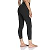 HeyNuts High Waisted Yoga Capris Leggings for Women, Buttery Soft Workout Cropped Pants Compression 3/4 Leggings 21'' Black M(8/10)