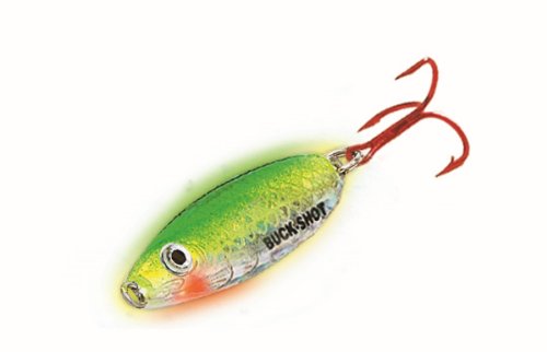 Northland Buck Shot Rattle Spoon (1/16-Ounce, Green)