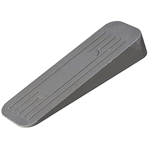 Bulk Hardware BH02509 Cuneo Ferma-Porta Deluxe in Gomma Antiscivolo, Grigio