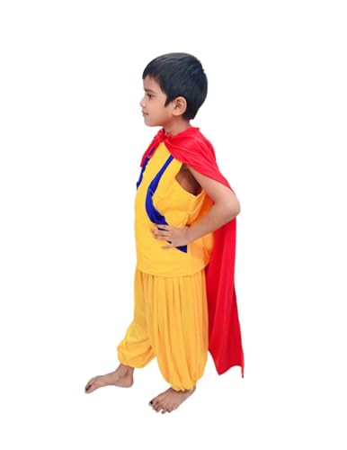 Image of BookMyCostume Balveer Indian Cartoon Kids Fancy Dress Costume