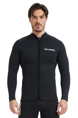 Lemorecn Camiseta Neopreno Hombre 3mm Manga Larga para Deportes Acuáticos miniatura 1