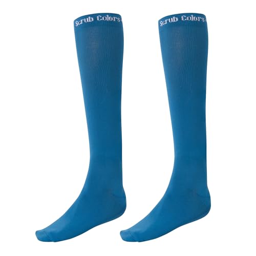 Scrub Colors™ Compression Socks (2 Pair), 8-15mmHg compression, for Women and Men, Nurses, Athletic, Running, Cycling