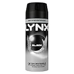 Lynx Black Anti-Perspirant Aerosol Men's Deodorant Spray with ProScent technology and a frozen pear & cedarwood fragrance for 72 hours protection against odour and wetness 150 ml