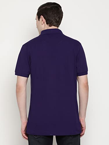 Image of UZARUS Men's Solid Cotton Regular Fit Polo T-Shirt