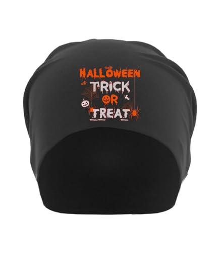 Bonnet souple Halloween en coton noir accessoire de déguisement