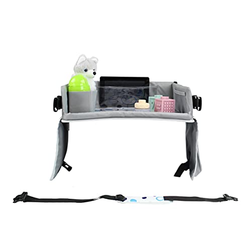Image of Acorn Baby Foldable Backseat Car Tray Table - Road Trip Must Haves Car Seat Activity Trays - Car Seat Travel Tray