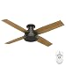 Hunter 59449 Dempsey Low Profile 52" Ceiling Fan with Handheld Remote, Large, Noble Bronze