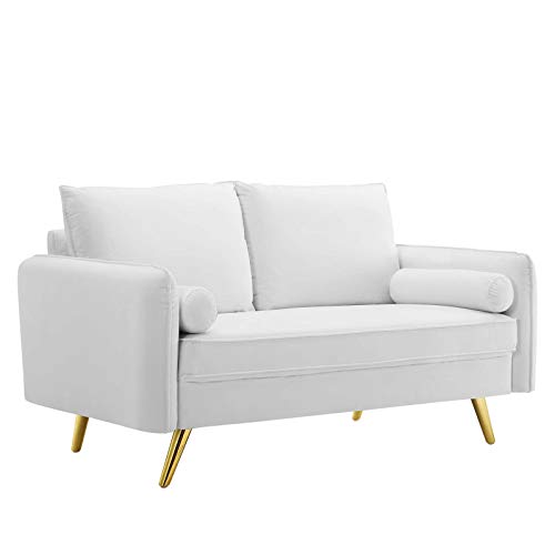 Modway Revive Performance Velvet Loveseat, White #TOP26