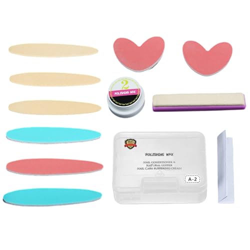 Kit de herramientas para manicura y pulido de uñas portátil para principiantes