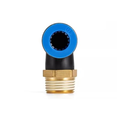 Conector rápido neumático PL codo roscado accesorio manguera de aire 10 u 6