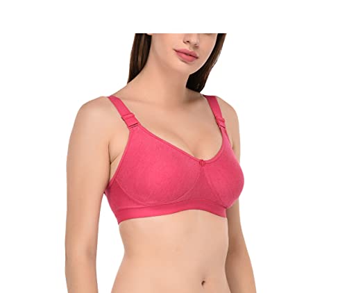 Image of Viral Girl Women's Wire-Free Cotton Hosiery Bra | Non-Padded, Full Coverage, Adjustable Straps | Soft Comfortable Innerwear with Hook & Eye Closure for Everyday Use
