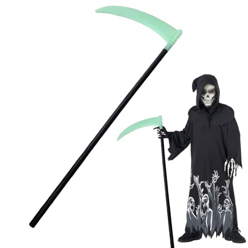OIXYEY 1 Pezzi Falce Della Morte, Falce Di Halloween, Ascia Giocattolo, Per Decorazione Di Carnevale E Halloween (91Cm)