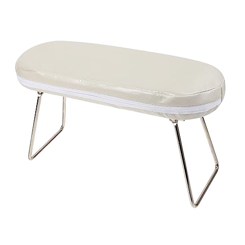 Beavorty ネイルアートハンドピロー マニキュア枕 マニキュアハンドクッション ネイルハンドピロー アートクッション アート枕 レザーネイルアームピロー ネイルアームレスト ステンレス鋼 白い