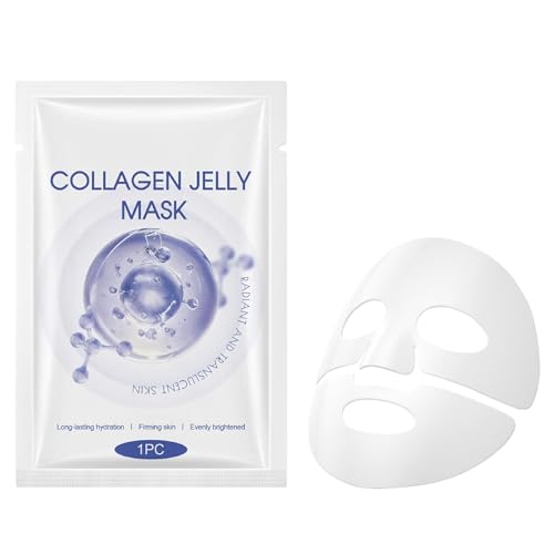 Pruojhw Máscara Facial Peeling | Hidratante Brillo Cuidado de la Piel Belleza | Nocturna en Gel para Piel Seca - Para Belleza Hidratación Mujeres Niñas Adolescentes Diario Viaje