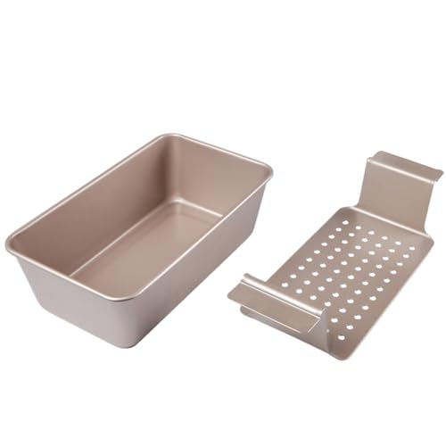 食パン型 ミートローフパン 水切りトレイ付き 焦げ付き防止 耐高温 安全 無毒 再利用可能 食器洗い機対応 お手入れ簡単 多目的 バゲットパン・ホットドッグ型 自家製パン用 コンパクト 収納簡単 キッチン用品 多機能 家庭用 業務用 ローズゴールド