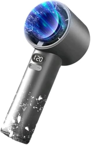SLIPCARE M11 Super Jet Fan | Portable Rechargeable Handheld Electric Fan | 120 Level Digital Speed Turbo Fan | USB-C Charging | Powerful Mini Cooling Fan for Travel Office Outdoor
