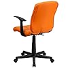 Flash Furniture Clayton Mid-Back Orange Quilted Vinyl Swivel Task Office Chair with Arms #5